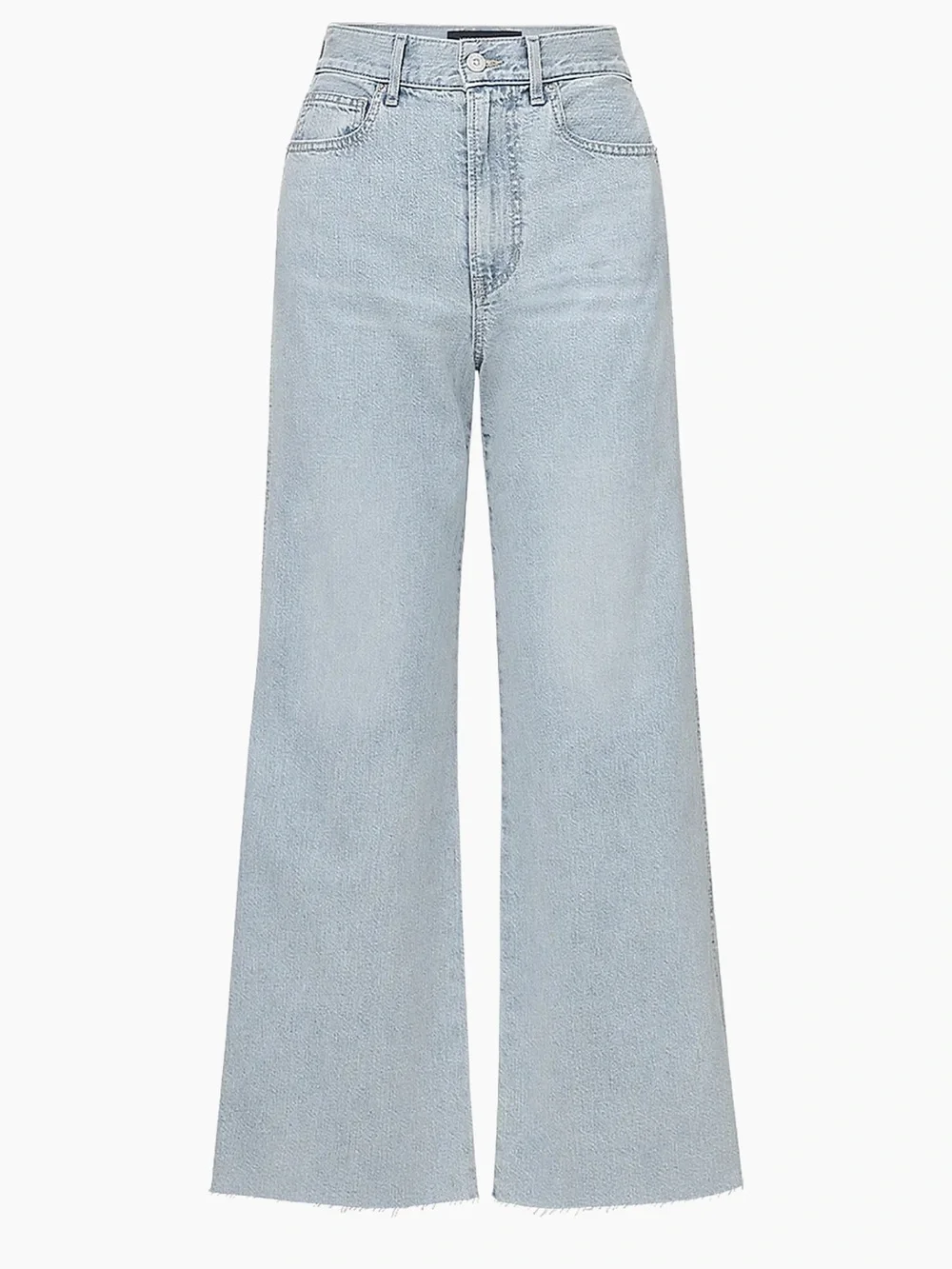 NWT Veronica Beard Taylor High Rise Wide Leg Crop Jeans Pale Stone Blue 30 - Picture 5 of 9